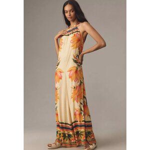 Farm Rio x Anthropologie Floral Halter Jumpsuit